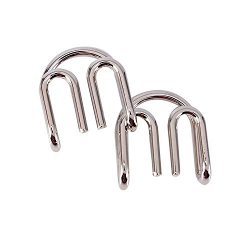 Jogo da mente, jogo de quebra-cabeça de metal, 8 pçs/set teste de QI mente provocação para adultos e