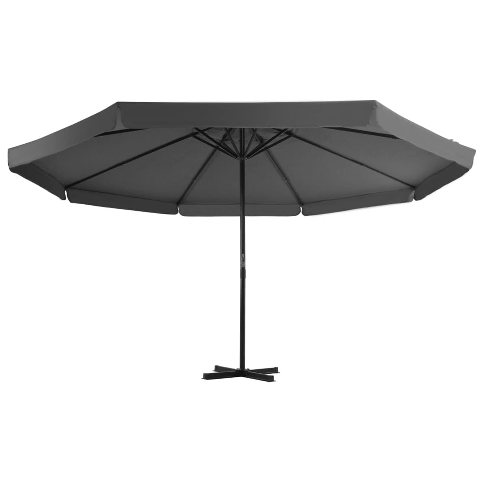 Parasol przeciwsłoneczny ze stojakiem, duży parasol ogrodowy, duży parasol na taras, duży parasol przeciwsłoneczny ze stojakiem, duży parasol przeciwsłoneczny, antracyt