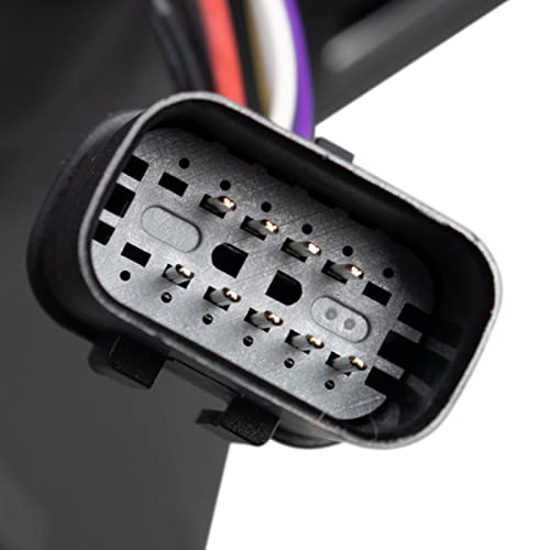 Image of TRQ 2 Piece Headlight Assembly Set Performance Projection Style LED Turn Signals LED Daytime Running Light Black Bezel Driver & Passenger Side Compatible with Dodge Charger 2015-2021