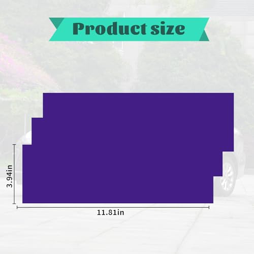 Image of Compatible with 11.8 inch x 4 inch Bowtie Emblem Wrap Kit for Chevy Logo Overlay Vinyl Wrap with Spatula and Cutter 3 Pcs Matte Metallic Purple