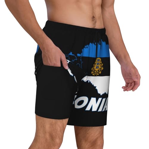 Mens Swim Trunks with Compression Liner 2 in 1 Quick Dry Bathing Suit Beach Shorts Swimwear2