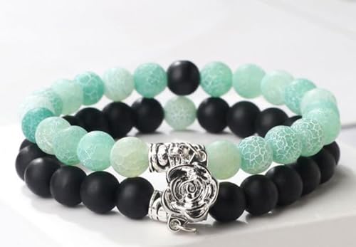 Bracelet améthyste non coupé perles naturelles 8 mm de prestige - 2