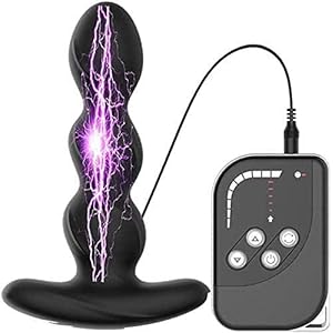 LFHCW Elektrische Anale Prostaat Stimulator Voor Mannen Prostaat Massage Apparaten Siliconen Anale Plug Butt Plug Elektrostimulatie Met 10 Modi Stimulatie Huidige Apparaat Prostaat Anale Vibrator