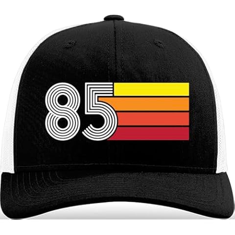 NewEleven 40th Birthday Gifts for Men Women - 1985 40 Year Old Gifts for Men, Women, Dad, Mom, Husband, Wife - Retro Trucker Hat Cover