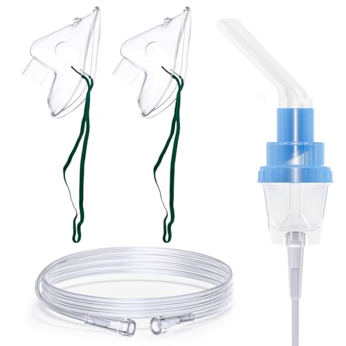Nebulizer Tubing and Mouthpiece Set, Nebulizer Mask Accessories Full Replacement for Adult