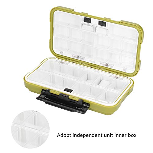 Caixa de iscas de pesca, caixa de equipamentos de pesca, para acampamento ao ar livre, caminhadas, v