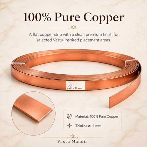 Image of Copper Strip 1 mm Thick (1 in Width, 25 ft) Vastu Remedy for Energy Balance