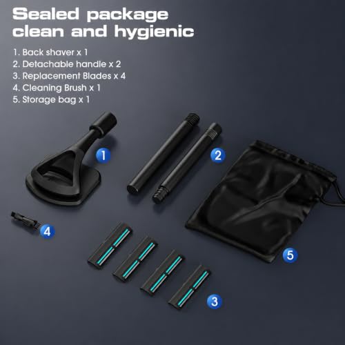 Image of ZOMU Back Shavers for Men:Back Hair Shaver and Body Shavers for Men