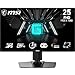 Produktbild MSI G255PFDE E2 24,5 Zoll FHD Gaming Monitor - 1920 x 1080 Rapid IPS Panel, 180 Hz / 1ms (GtG), 99% sRGB Farbraum, Adaptive-Sync - DP 1.2a, HDMI 2.0b CEC