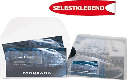 3L 6825-10 - Estuche para tarjetas de visita (105 x 60 mm, 10 unidades), transparente