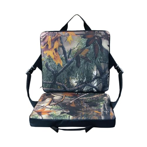 Stadium Seat Cushion - Outdoor Portable Camping Cushion | Folding Chair Cushions | Camping Cushion With Backrest | Back Support Wide Padded | Folding Seat For Sports Events Outing Camping Travelling H