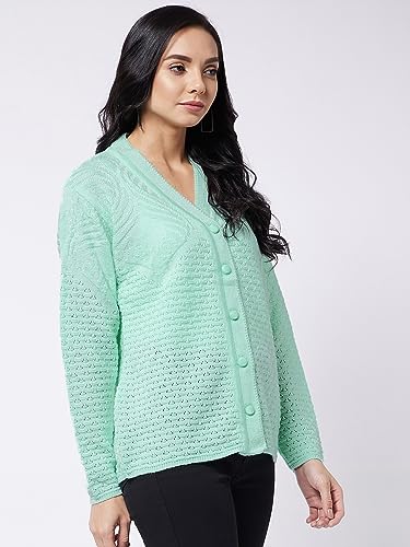 Image of Modeve Self Print Long Sleeves Winter Sweaters for Women||Winterwear||