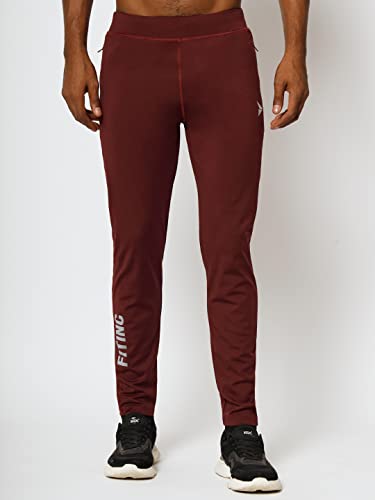 Image of FITINC Men's Stretchable Track Pant for Gym with Zipper Pockets
