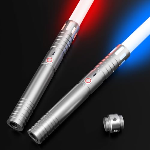 Image of Lightsaber,Dueling Double Light Saber,Metal Hilt Force Fx Rechargeable 2pack Real 20 Colors Length 4 Modes