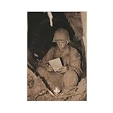 Soldat De La Guerre De Corée Écrit Leinwand-Poster, 