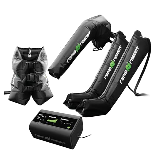 Rapid Reboot Complete Package: Compression Boot, Arm, Hip, & Pump. Sequential air Compression Therapy for...