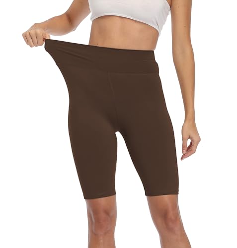 Cheapestbuy Womens High Waisted Biker Shorts Buttery Soft Short Leggings Under Dress Mid Thigh Leggings for Workout Yoga3