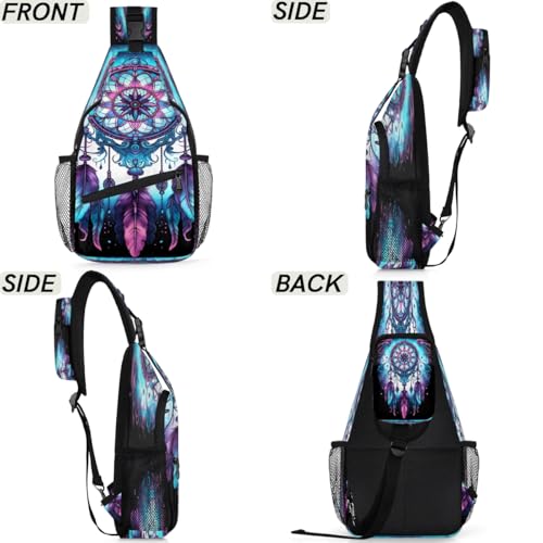 Bolso cruzado unisex multifuncional Sling Bag para mujer y hombre miniatura 6