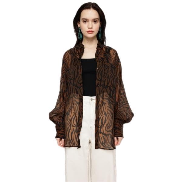 [スライ] VOLUME SLEEVE SHEER シャツ