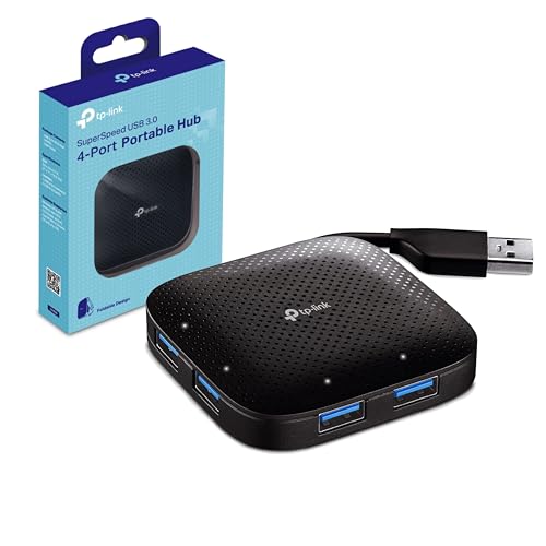 TP-Link UH400 4-Port USB 3.0 Hub, USB Verteiler 5Gbps, USB Mehrfachstecker f&uuml;r MacBook, iMac, Surface, Dell, ThinkPad, USB-Stick und Festplatte, Plug & Play, ultrakompaktes Design