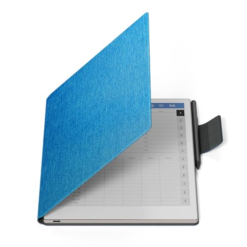 Ayotu Case for Remarkable Paper Pro, Mosaic Weave Book Folio with Pen-Buckle, Smart Magnetic Cover for Remarkable Paper Pro 11.8" Color Tablet Only, Bundle with Premium Membership (Cobalt Blue)