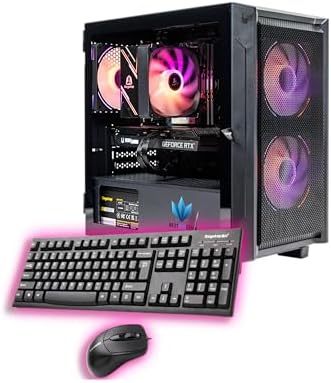 NextGen Gaming PC Desktop The Pioneer i5-12400F 4.4 GHz, NVIDIA RTX 3060 TI 8GB, 512GB NVME SSD, 16GB DDR4, 650W PSU, Air Cooler, Wi-Fi 6, Windows 11 Home 64-bit, Keyboard & Mouse Included