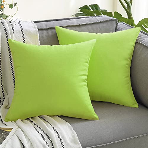 VAKADO-Outdoor-Waterproof-Throw-Pillow-Covers-18X18-Set-of-2-Decorative-Green-Patio-Furniture-Summer-Cushion-Cases-Outside-Decor-for-Couch-Garden-Bench-Porch VAKADO Outdoor Waterproof Throw Pillow Covers 18X18 Set of 2 Decorative Green Patio Furniture Summer Cushion Cases Outside Decor for Couch Garden Bench Porch