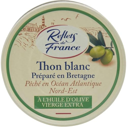 Thon Entier Blanc Reflets de France à l'huile d'olive vierge extra, lot de 3 boîtes