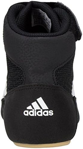adidas Boy's HVC Wrestling Shoe, Black/White/Iron Metallic, 4.5 Little Kid | Image 5
