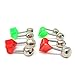Honbay 30PCS Plastic Clamp Fishing Rod Alarm Dual Alert Bells,Green and Red