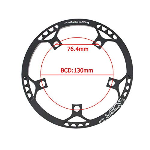 image for BUCKLOS 【US Stock】 Folding Bike 130 BCD Crank, Round Single Speed 