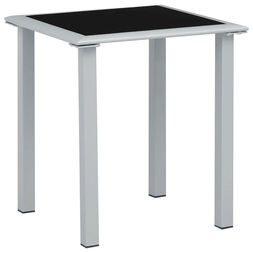 2 lettini prendisole con tavolo in alluminio bianco crema, set da giardino con telaio in alluminio verniciato a polvere e textilene, piano in vetro temperato, design ergonomico