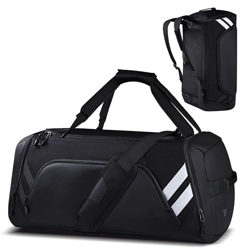 WOLFILIST Gym Bags for Men/Women, 58L Large Sports Travel Duffel Bag with Shoes Compartment & Wet Pocket, Gym Workout Backpack, Weekender Bag Overnight Backpack for Travel