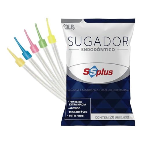 Sugador Endodôntico Descartável C/ 20 Un - SSPlus