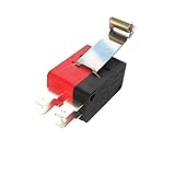 IDUTQUMW 1PC Double MicroSwitch V-156-2C25 16A 250V Silver 4.8mm Foot Long Handle with Copper Wheel