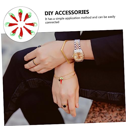 Perles piment pour fabrication de DIY charms bracelets jojofuny