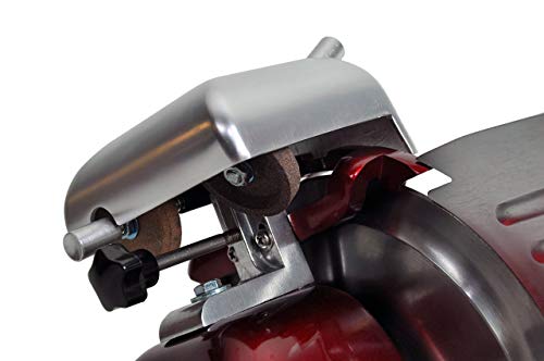 Kws Ms-10Xt Premium 320W Electric Meat Slicer 10-Inch In Red With Non-Sticky Teflon Blade, Frozen Meat/ Deli Meat/ Cheese/ Food Slicer Low Noises Commercial And Home Use [ Etl, Nsf Certified ] #TOP3