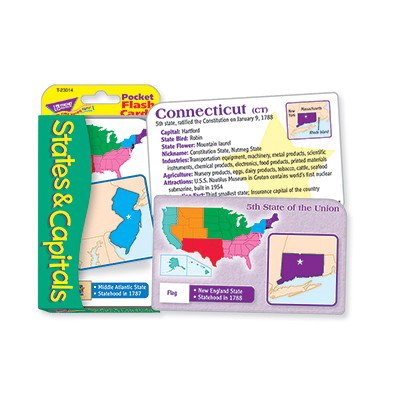 States and Capitals Flash Cards [Set of 3]
