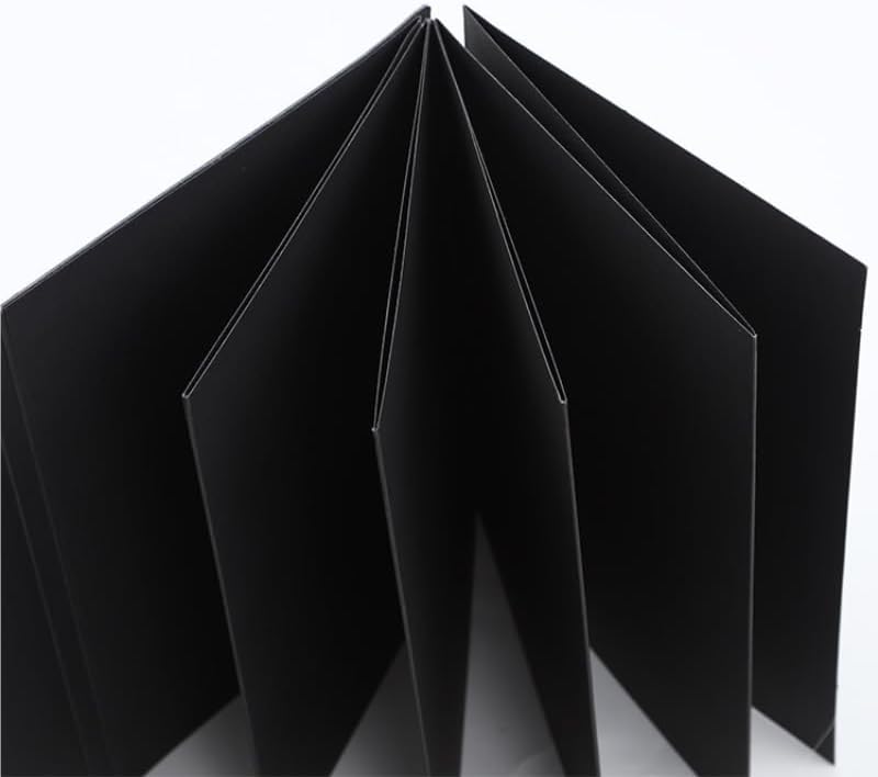 Travel Growth Commemorative Book ﻿ Kraft Paper Accordion Creative Folding Album DIY Sticky Album Handbook Applicable to photos, receipts, star cards, etc(Nature)