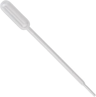 Transfer Pipette, 5.0ml Capacity, 1.0ml Graduated, Large Bulb, 150mm, 3.4ml Bulb Draw, Karter Scientific 220U2 - Pack 500