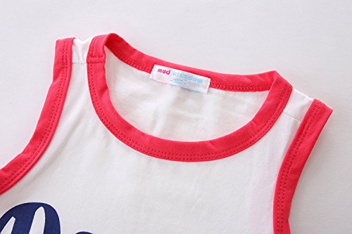 Image of Mud Kingdom Little Boys Summer Outfits Cute Cartoon Printing Tank Top Sets