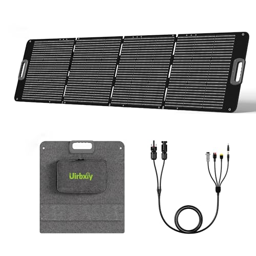 Portable Solar Panel 80 Watt for Power Station, IP67 Waterproof Foldable Solar Cell Solar Charger w/ XT60 Anderson DC 8mm 7909 5521 Connector for Camping, RV, Off Grid Living