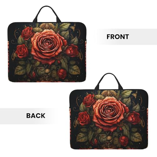 Funda para laptop 14 pulgadas para mujer y hombre rosada gótica miniatura 3