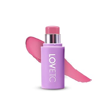 Multi-Purpose Blush Stick, 3-in-1 Makeup, 12Hr Wear, Bloom 7.5g | Hyaluronic Acid & Marula Oil, For Lips, Cheeks & Eyes, Soft Matte, One Swipe Payoff, Vegan & Paraben Free