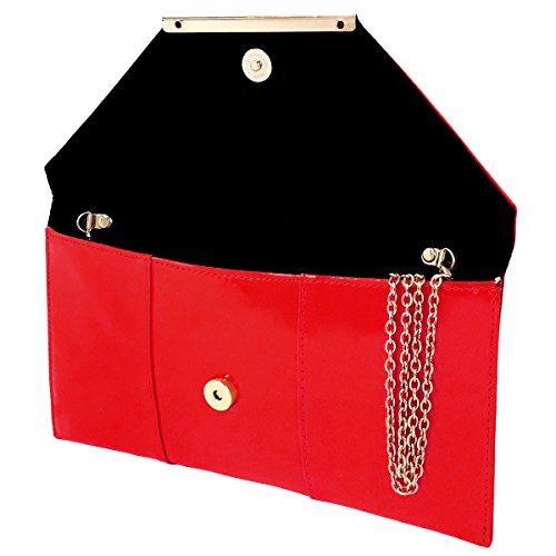 Image of JNB Faux Patent Leather Envelope Candy Clutch