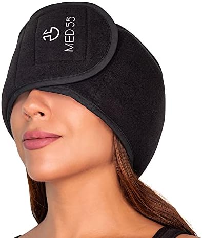 Headache & Migraine Relief Wrap Hat | Hot & Cold Gel Ice Pack, Warm Cold Compress Therapy Wrap for Tension Headache Relief, Stress, Pain & Sinus Pressure Reusable & Flexible with Adjustable Closure