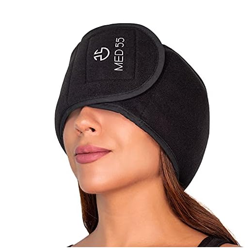 Headache & Migraine Relief Wrap Hat | Hot & Cold Gel Ice Pack, Warm Cold Compress Therapy Wrap for Tension Headache Relief, Stress, Pain & Sinus Pressure Reusable & Flexible with Adjustable Closure