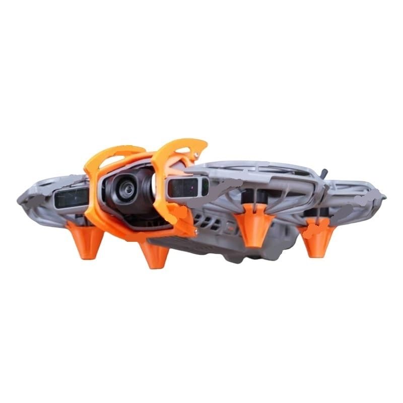 Compatible para DJI Kit Antichoque ABS Neo 2 | Juego parachoques ligero cuerpo dron(Orange full kit)