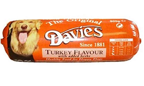 Pets Choice THE ORIGINAL DAVIES CHUB TURKEY FLAVOUR DOG FOOD -800G- WHEAT & GLUTEN FREE (15X)