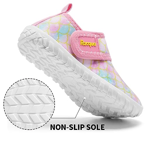 Racqua Toddler Baby Water Shoes Barefoot Quick Dry Swim Sport Pool Aqua Shoes for Boy's Girl's(Baby/Toddler)4